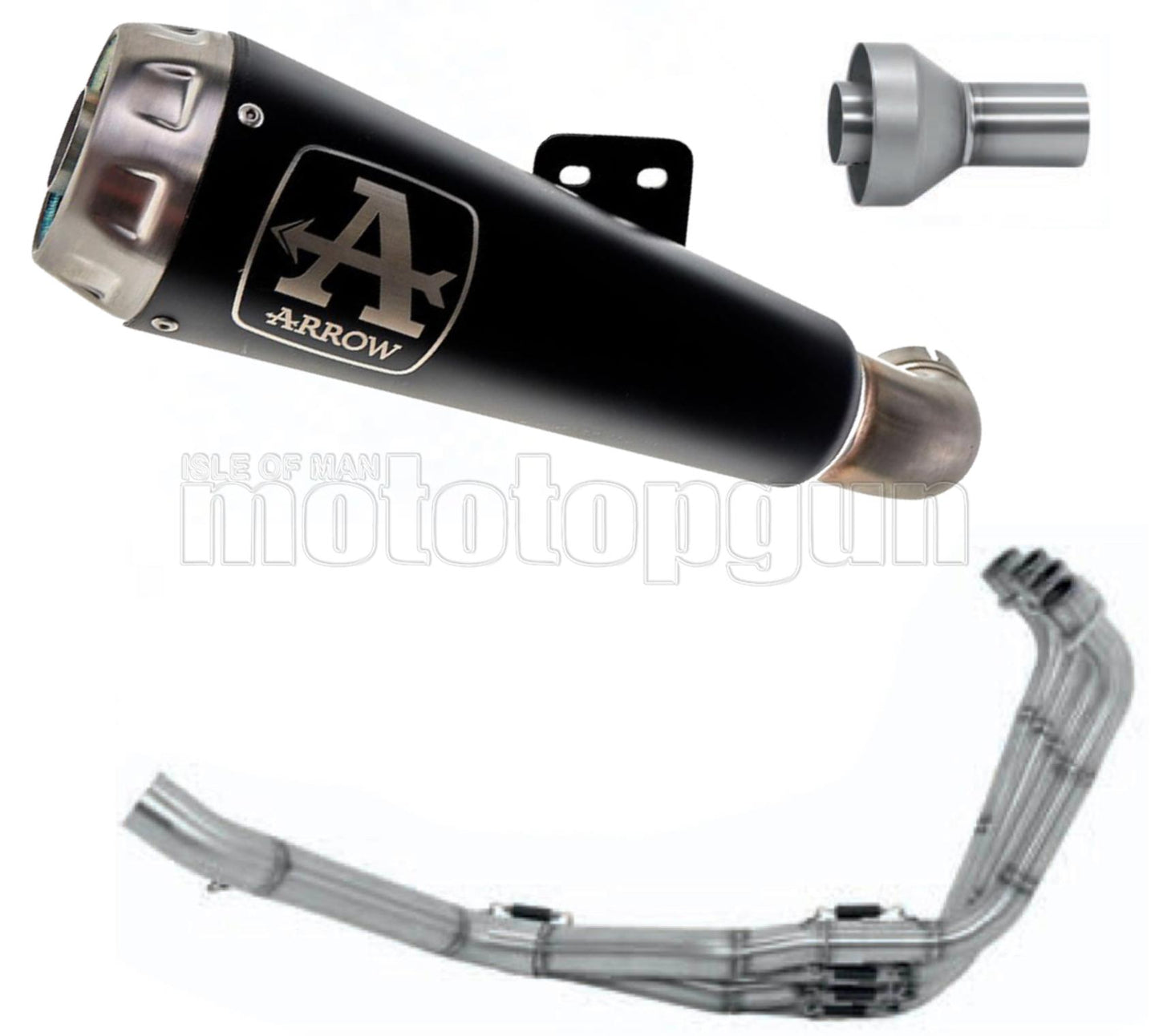 SCARICO COMPLETO OMOLOGATO CATALIZZATO ARROW PRO-RACE IN NICHROM NERO CON FONDELLO IN INOX COMPATIBILE CON HONDA CBR 650 R 19/22