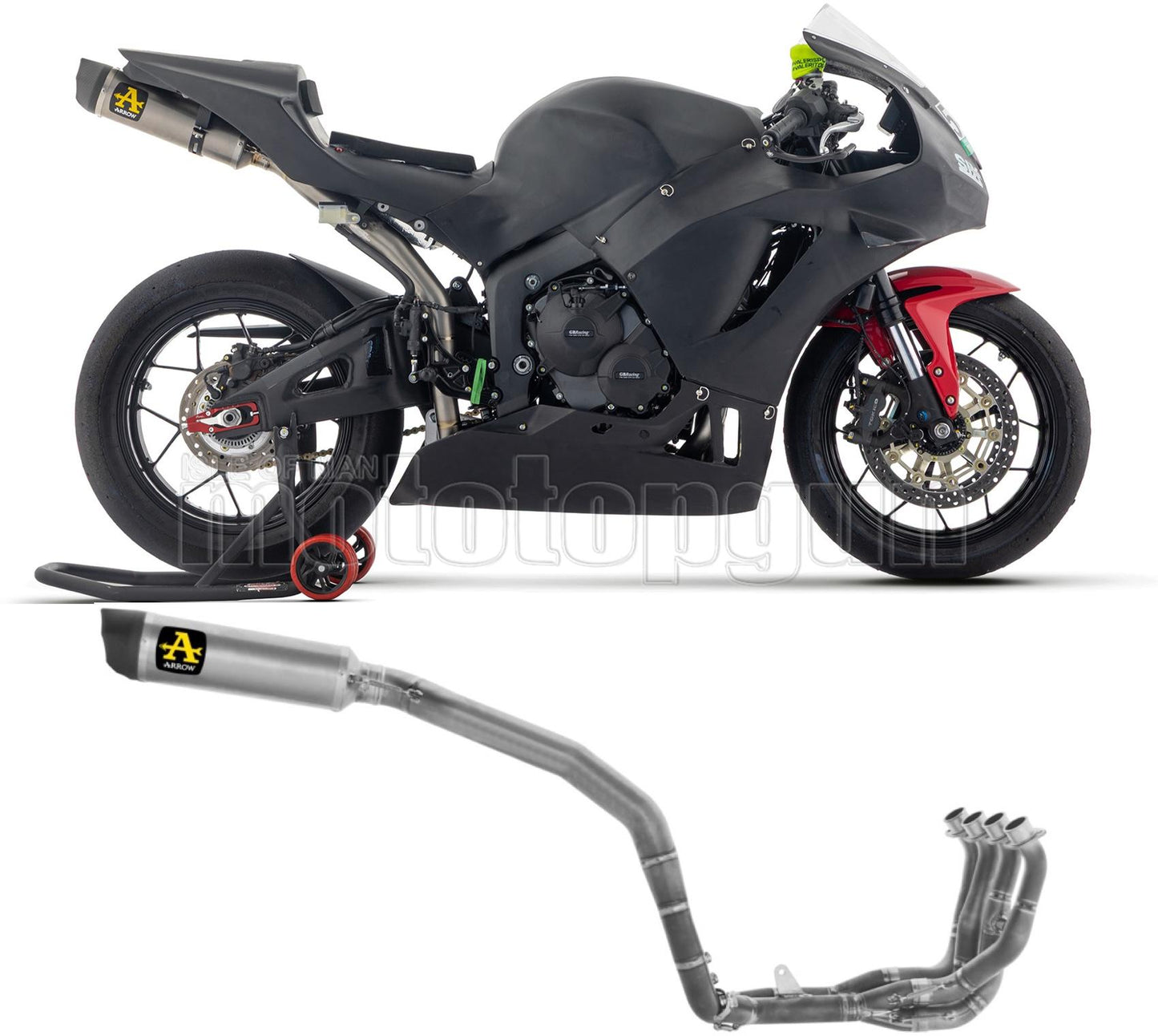 ARROW SCARICO COMPLETO COMPETITION INDY-RACE TITANIO FONDELLO IN CARBONIO COMPATIBILE CON HONDA CBR 600 RR 2025