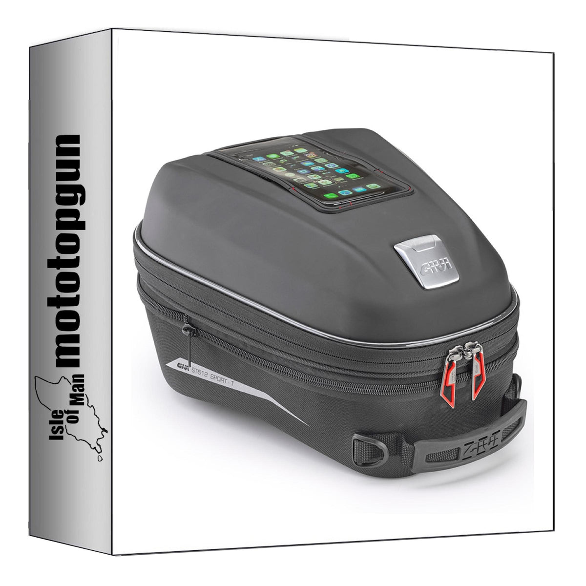 GIVI BORSA ST612+ SERBATOIO TANKLOCK NERO 15 LT + ATACCO COMPATIBILE CON KAWASAKI VERSYS-X 300 17/24