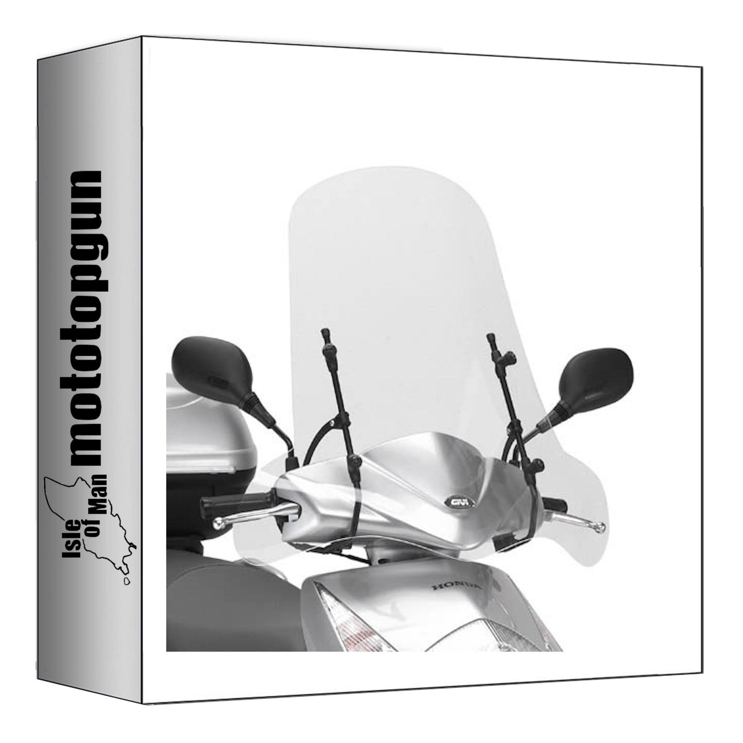 GIVI PARABREZZA TRASPARENTE 102A + ATACCO COMPATIBILE CON YAMAHA CIGNUS X 125 07/15