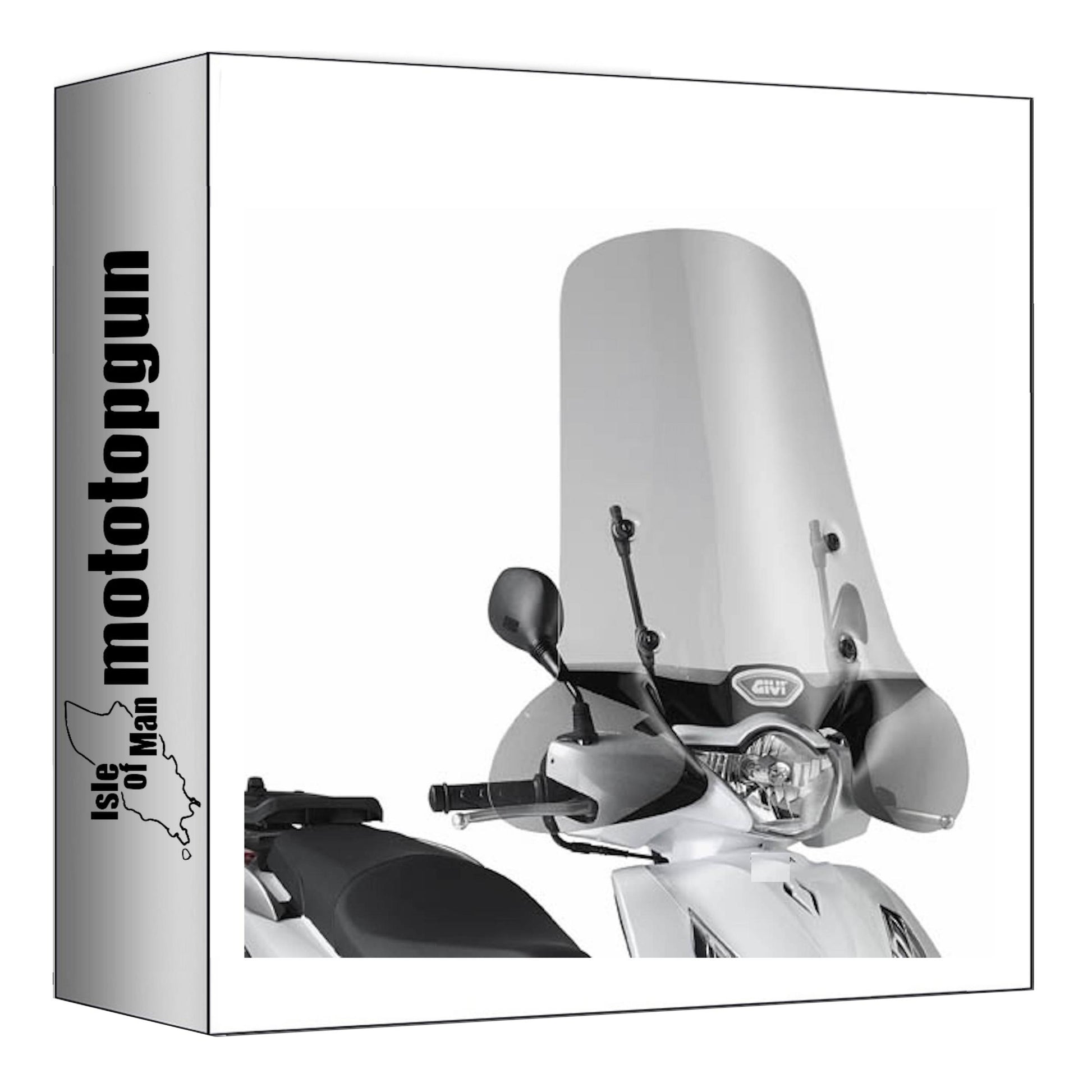 GIVI PARABREZZA TRASPARENTE 1117A + ATACCO COMPATIBILE CON HONDA SH 125-150 I ABS 12/16