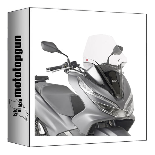 GIVI PARABREZZA TRASPARENTE 1129DT + ATACCO COMPATIBILE CON HONDA PCX 125 18/20