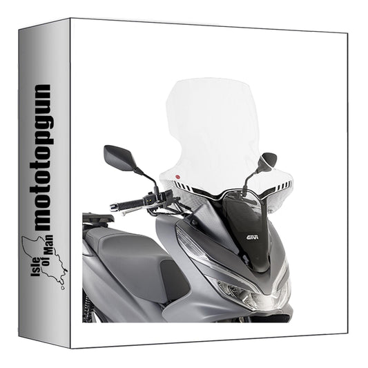 GIVI PARABREZZA TRASPARENTE 1163DT + ATACCO COMPATIBILE CON HONDA PCX 125 18/20