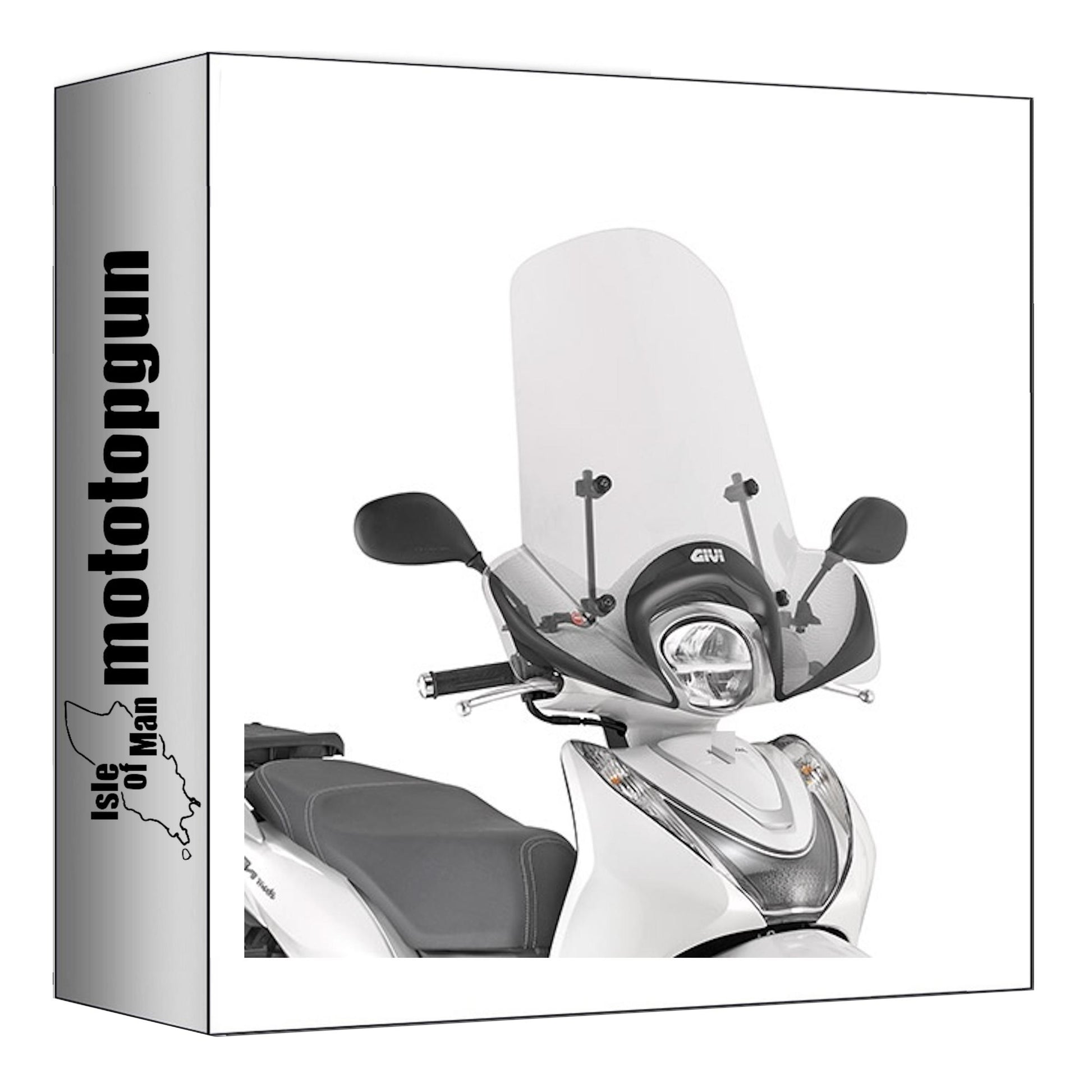 GIVI PARABREZZA TRASPARENTE 1193A + ATACCO COMPATIBILE CON HONDA SH MODE 125 21/24
