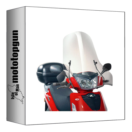 GIVI PARABREZZA TRASPARENTE 137A + ATACCO COMPATIBILE CON KYMCO PEOPLE S 50-125-200 05/15