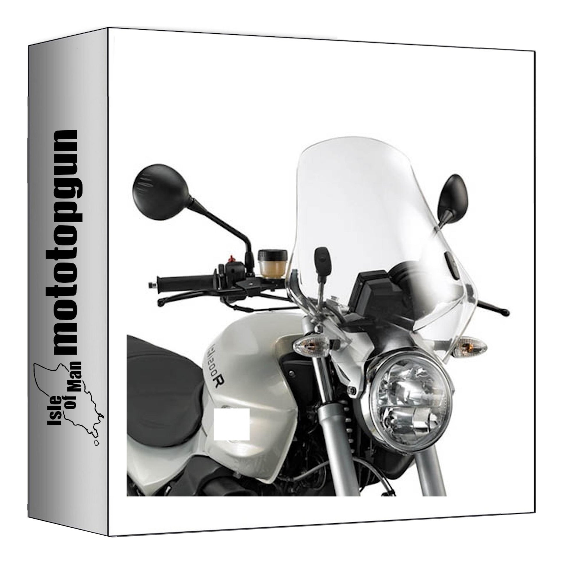 GIVI PARABREZZA TRASPARENTE 147A + ATACCO COMPATIBILE CON BMW R 1200 R 06/10