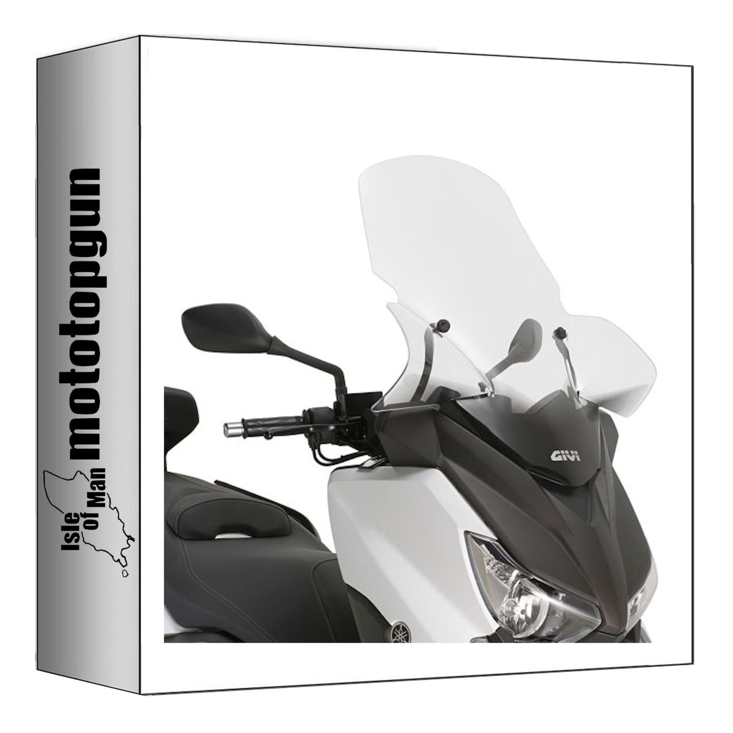 GIVI PARABREZZA TRASPARENTE 2111DT + ATACCO COMPATIBILE CON YAMAHA X-MAX 125-250 14/17