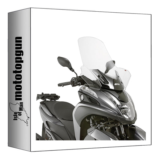 GIVI PARABREZZA TRASPARENTE 2120DT + ATACCO COMPATIBILE CON MBK TRYPTIK 125 14/17