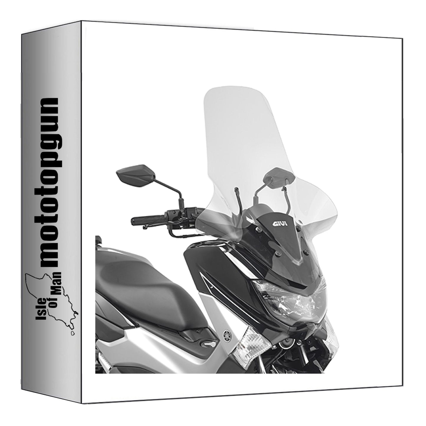 GIVI PARABREZZA TRASPARENTE 2123DT + ATACCO COMPATIBILE CON YAMAHA N-MAX 125-155 15/20