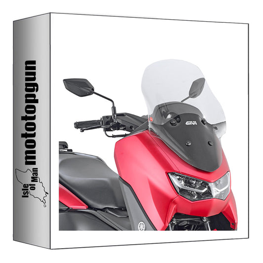 GIVI PARABREZZA TRASPARENTE 2153DT + ATACCO COMPATIBILE CON YAMAHA N-MAX 125-155 21/24