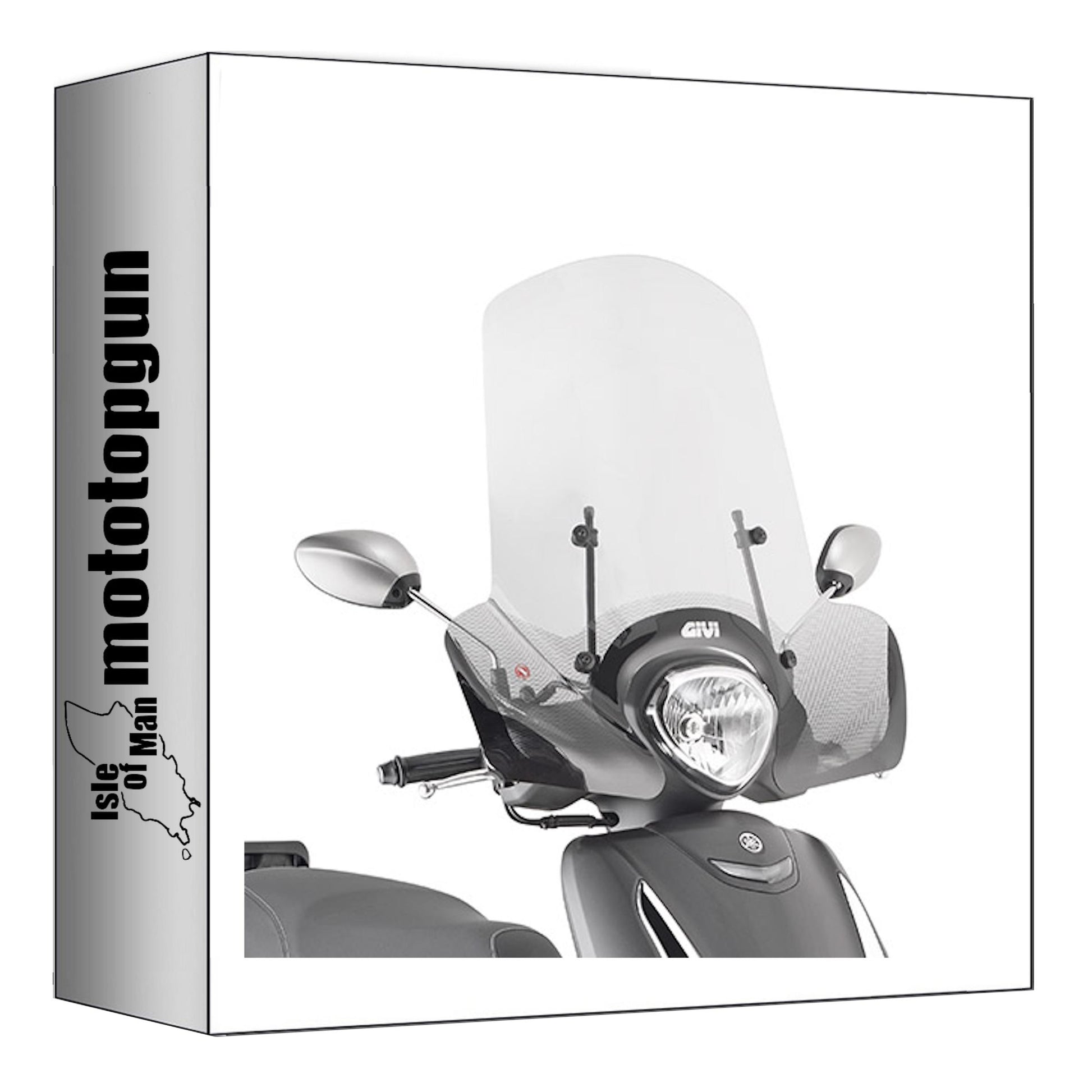 GIVI PARABREZZA TRASPARENTE 2154A + ATACCO COMPATIBILE CON YAMAHA D'ELIGHT 125 21/24