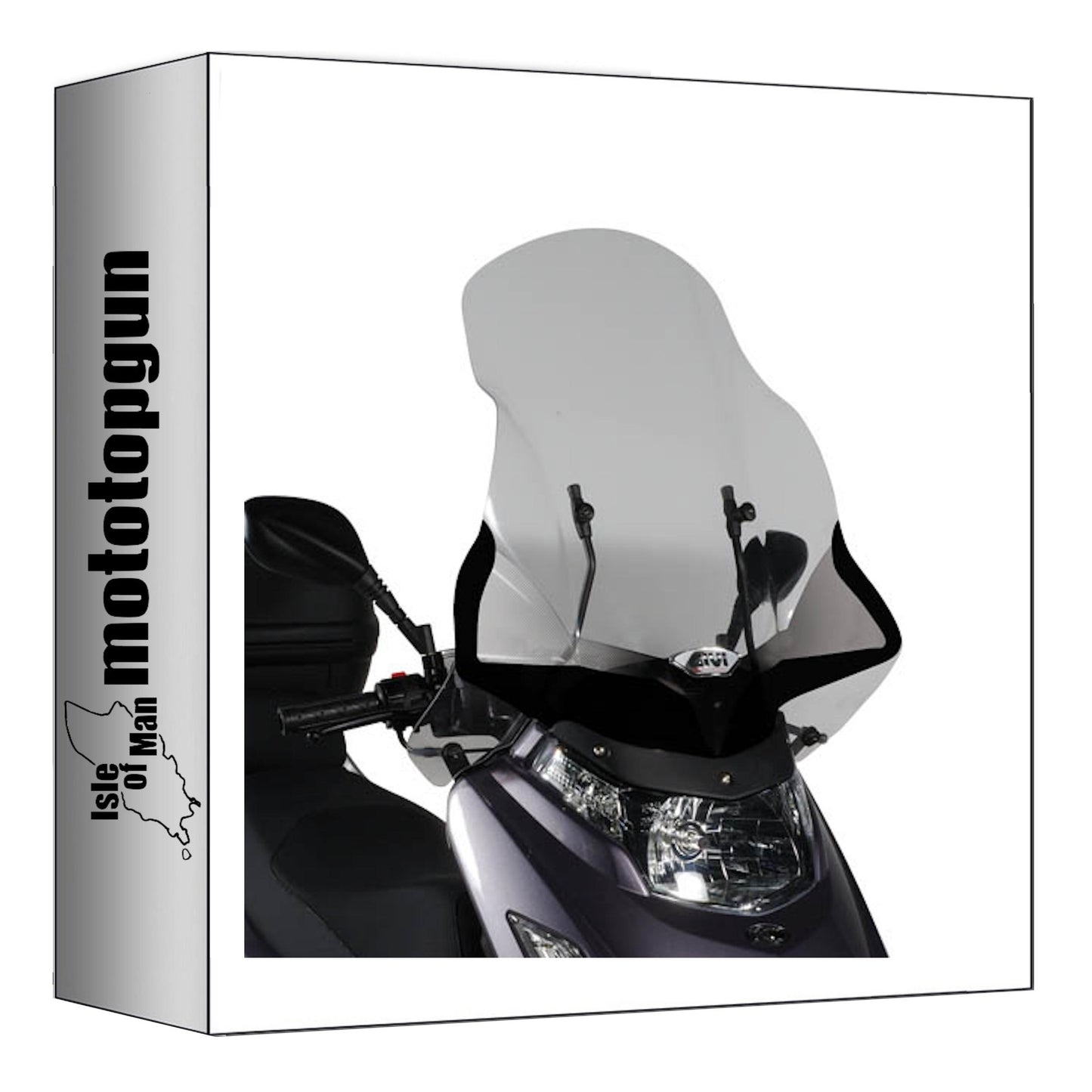 GIVI PARABREZZA TRASPARENTE 292DT + ATACCO COMPATIBILE CON KYMCO DINK 50-125-200I 06/16