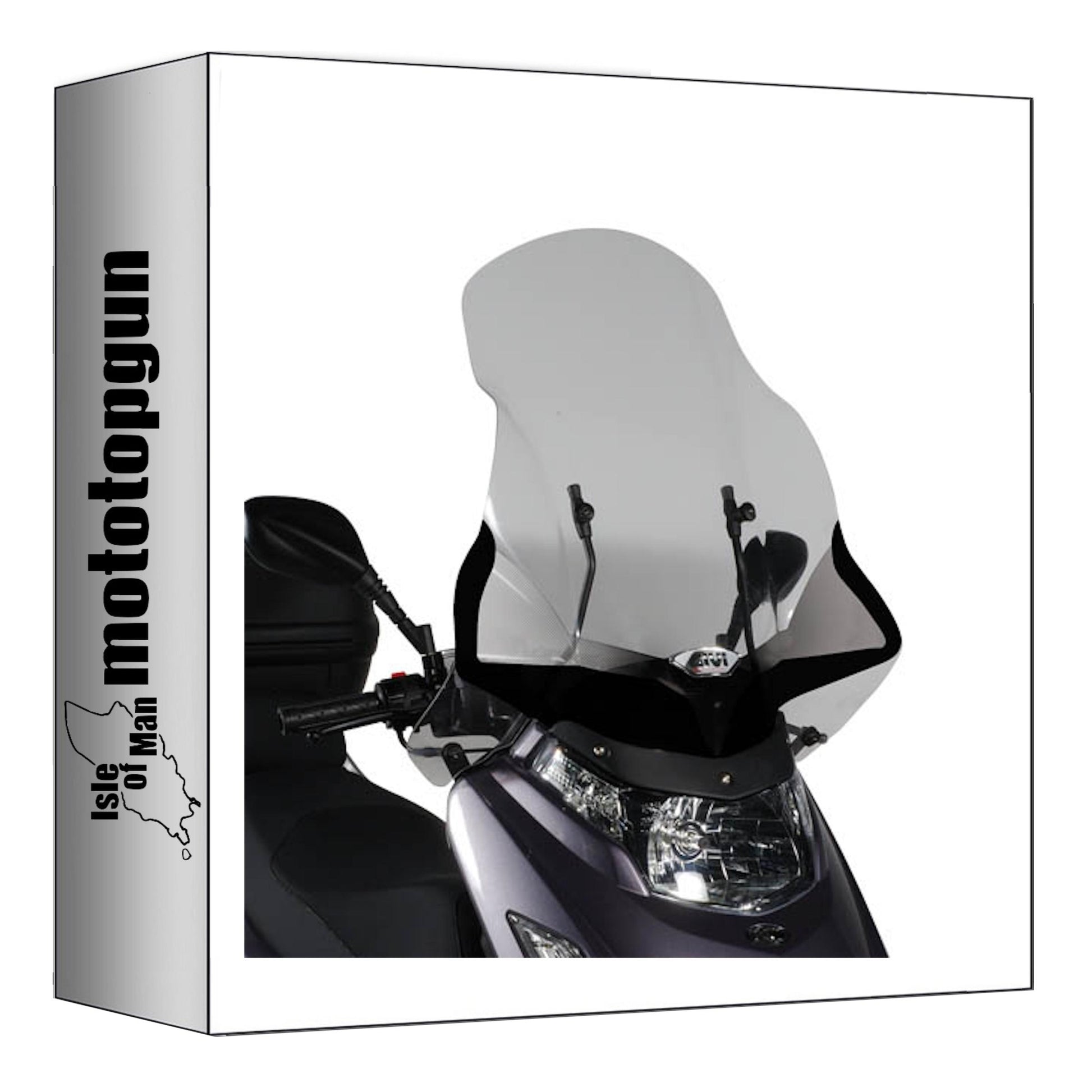 GIVI PARABREZZA TRASPARENTE 292DT + ATACCO COMPATIBILE CON KYMCO DINK 50-125-200I 06/16