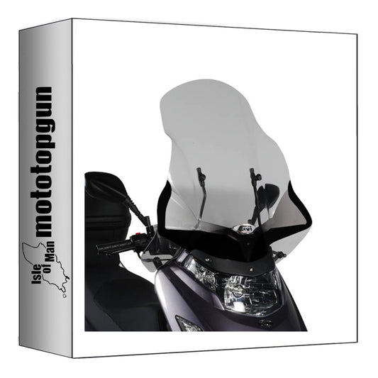 GIVI PARABREZZA TRASPARENTE 292DT + ATACCO COMPATIBILE CON KYMCO DINK 50-125-200I 06/16