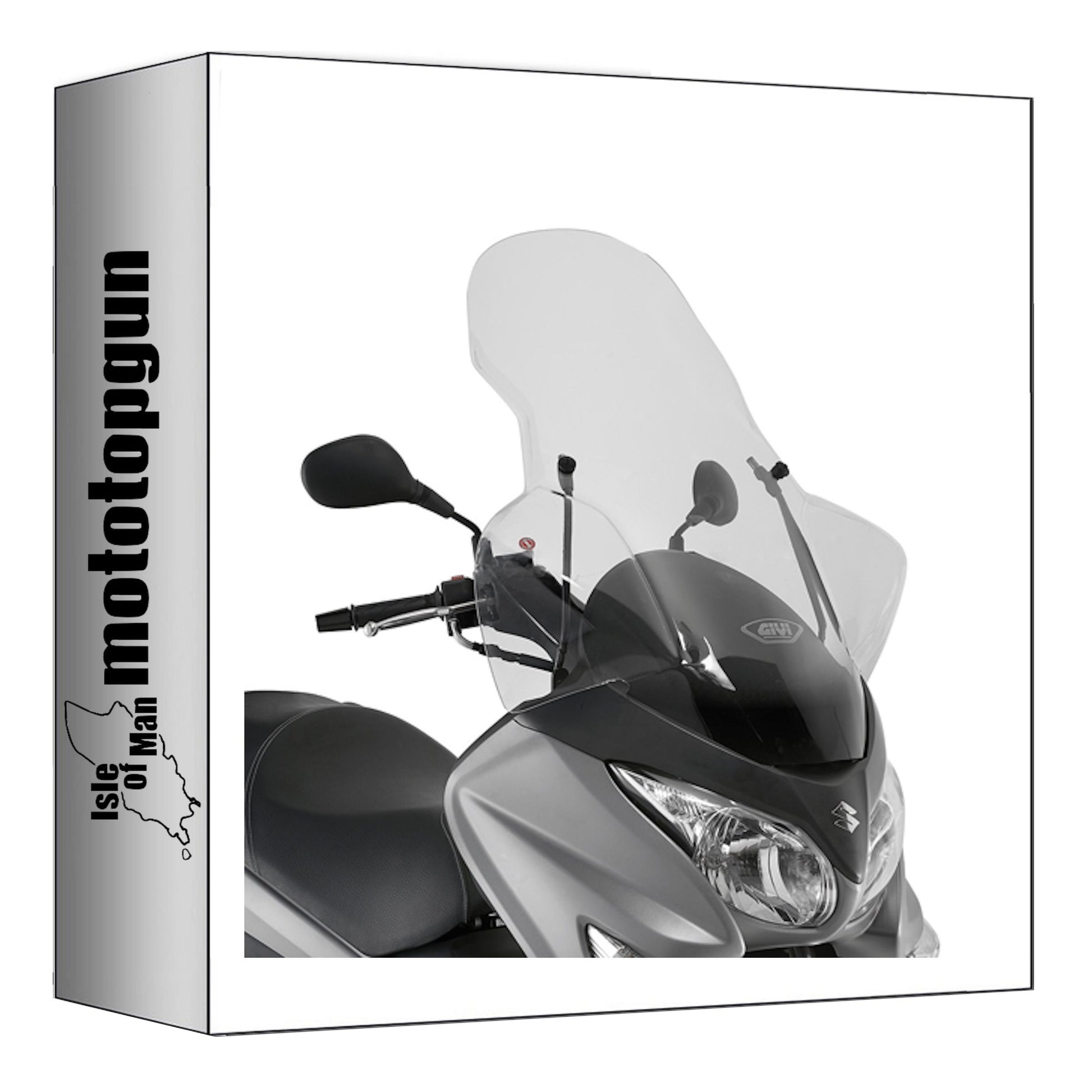 GIVI PARABREZZA TRASPARENTE 3106DT + ATACCO COMPATIBILE CON SUZUKI BURGMAN 125-200 L0-L1-L2-L3 06/13