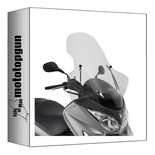 GIVI PARABREZZA TRASPARENTE 3106DT + ATACCO COMPATIBILE CON SUZUKI BURGMAN 125-200 K7-K8-K9 06/13