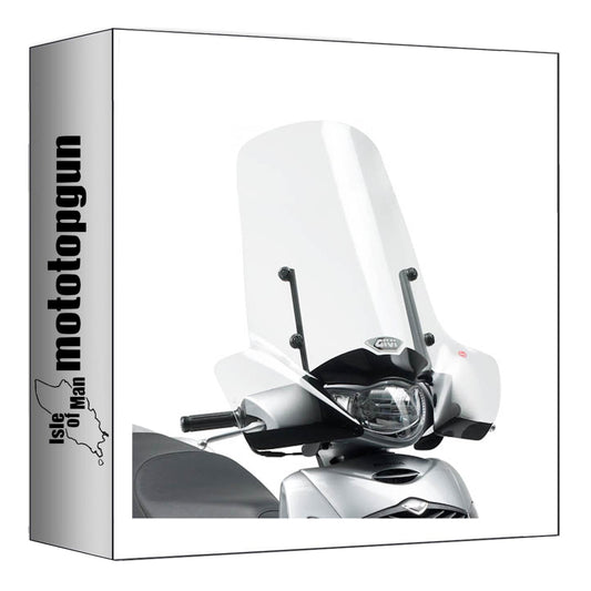 GIVI PARABREZZA TRASPARENTE 311A + ATACCO COMPATIBILE CON HONDA SH 125-150 I 05/08