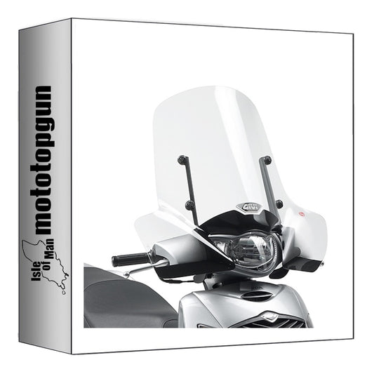 GIVI PARABREZZA TRASPARENTE 313A + ATACCO COMPATIBILE CON HONDA SH 125-150 I 05/08