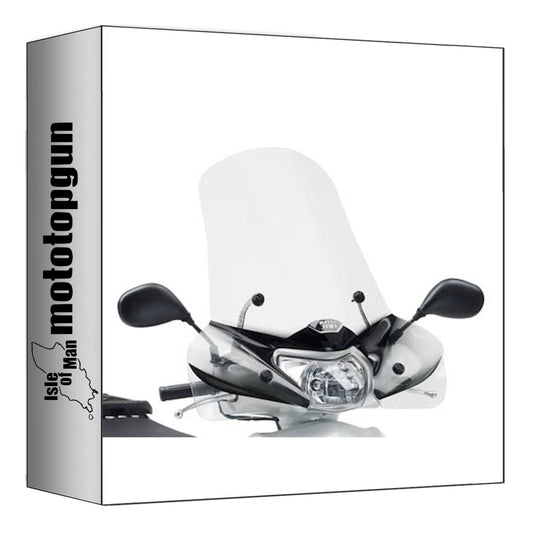 GIVI PARABREZZA TRASPARENTE 314A + ATACCO COMPATIBILE CON HONDA LEAD 110 08/14
