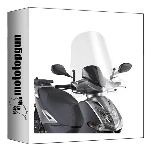 GIVI PARABREZZA TRASPARENTE 440A + ATACCO COMPATIBILE CON KYMCO AGILITY 50-125 R16 14/24