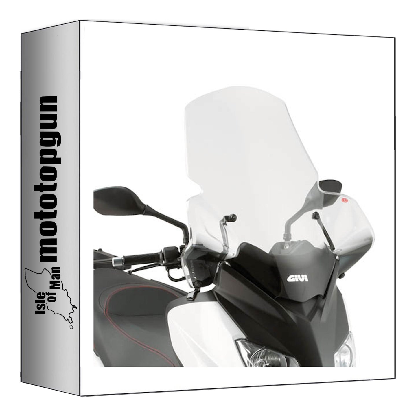 GIVI PARABREZZA TRASPARENTE 446DT + ATACCO COMPATIBILE CON YAMAHA X-MAX 125-250 10/13