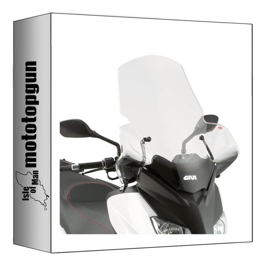 GIVI PARABREZZA TRASPARENTE 446DT + ATACCO COMPATIBILE CON MBK SKYCRUISER 125 10/12