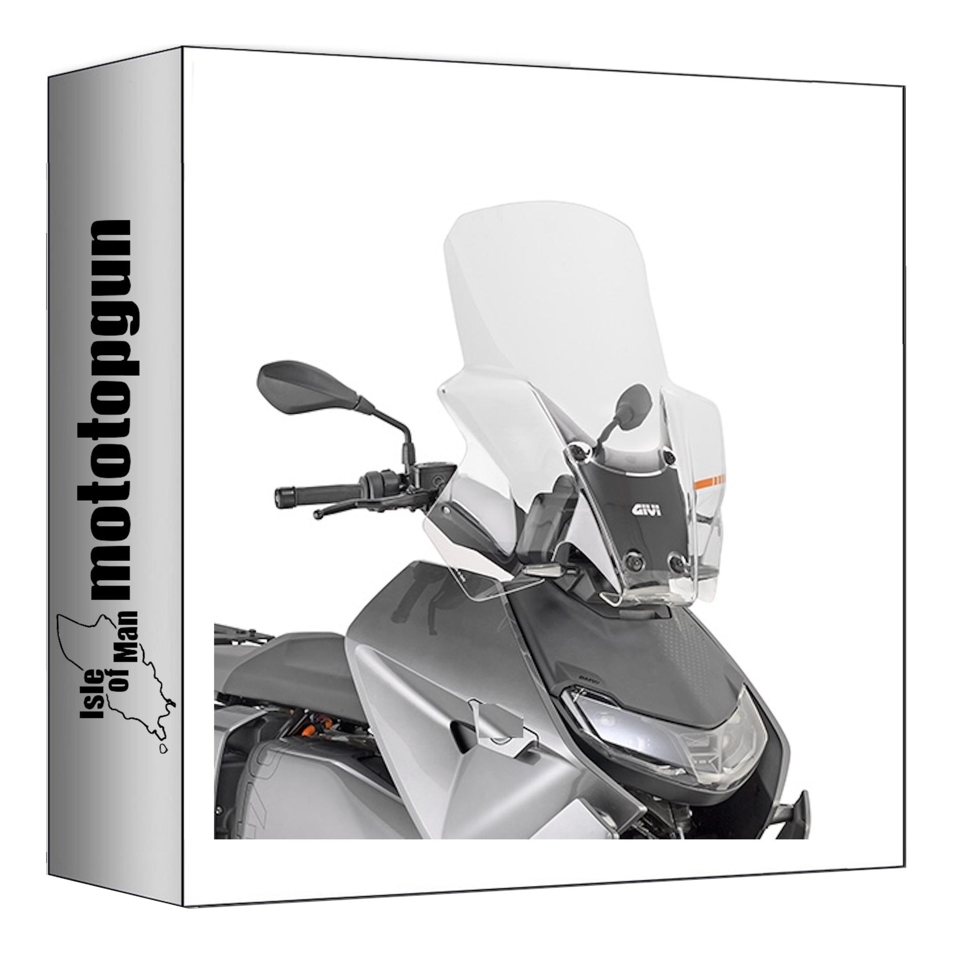 GIVI PARABREZZA TRASPARENTE 5142DT + ATACCO COMPATIBILE CON BMW CE 04 22/24