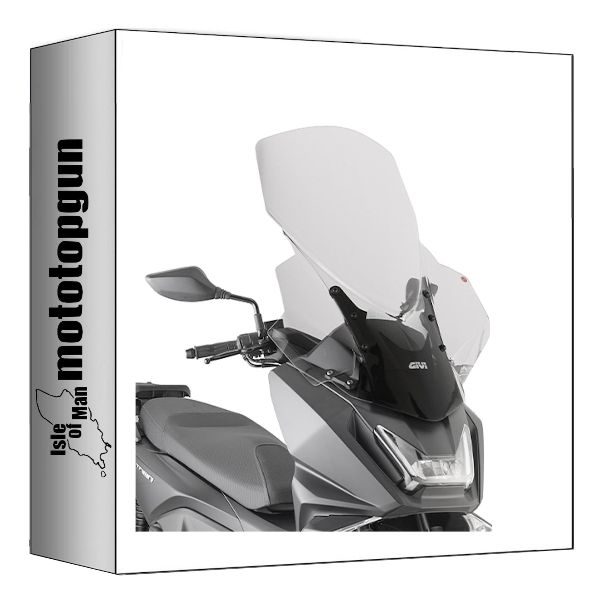 GIVI PARABREZZA TRASPARENTE 6125DT + ATACCO COMPATIBILE CON KYMCO SKYTOWN 125 2024