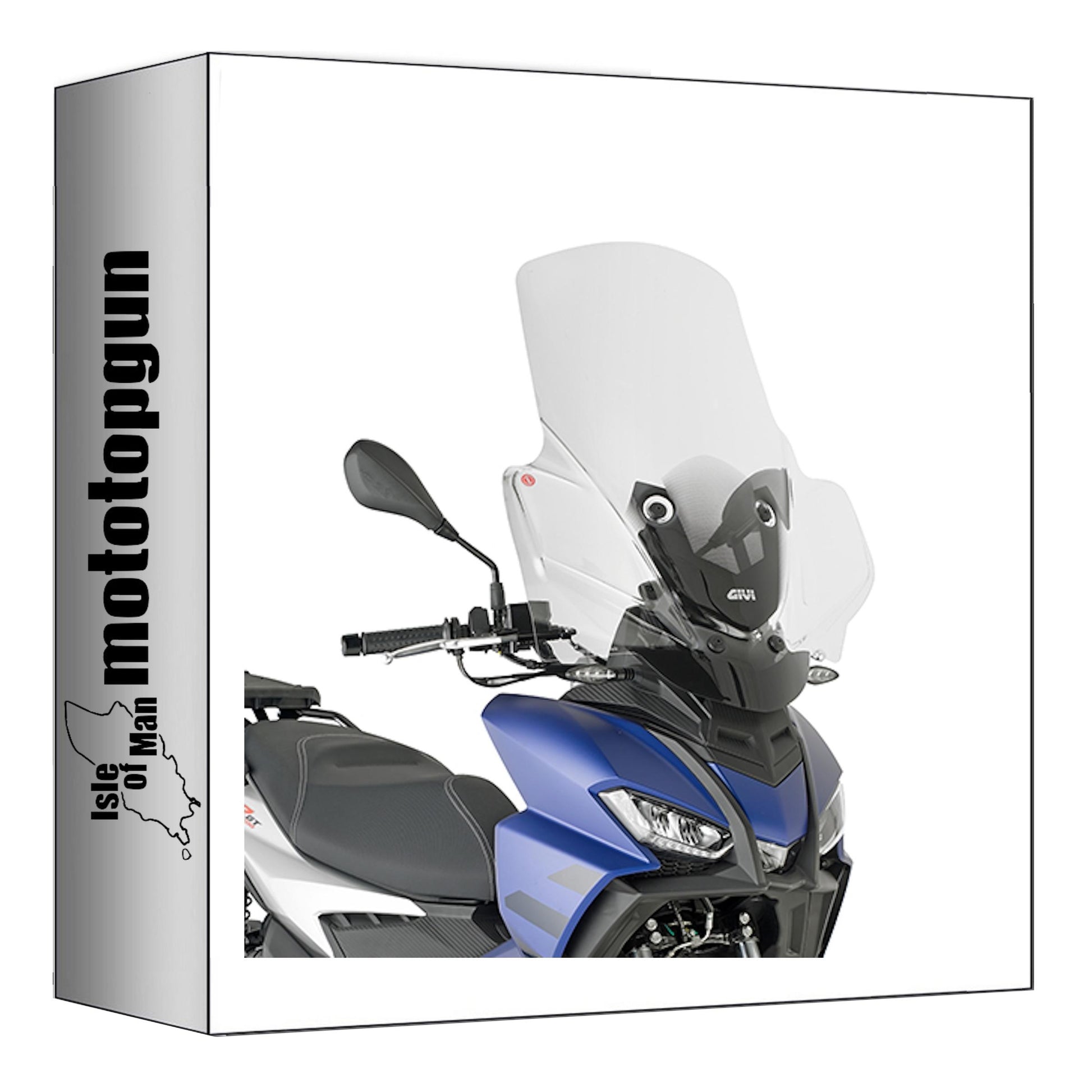 GIVI PARABREZZA TRASPARENTE 6711DT + ATACCO COMPATIBILE CON APRILIA SR GT 125-200 22/24