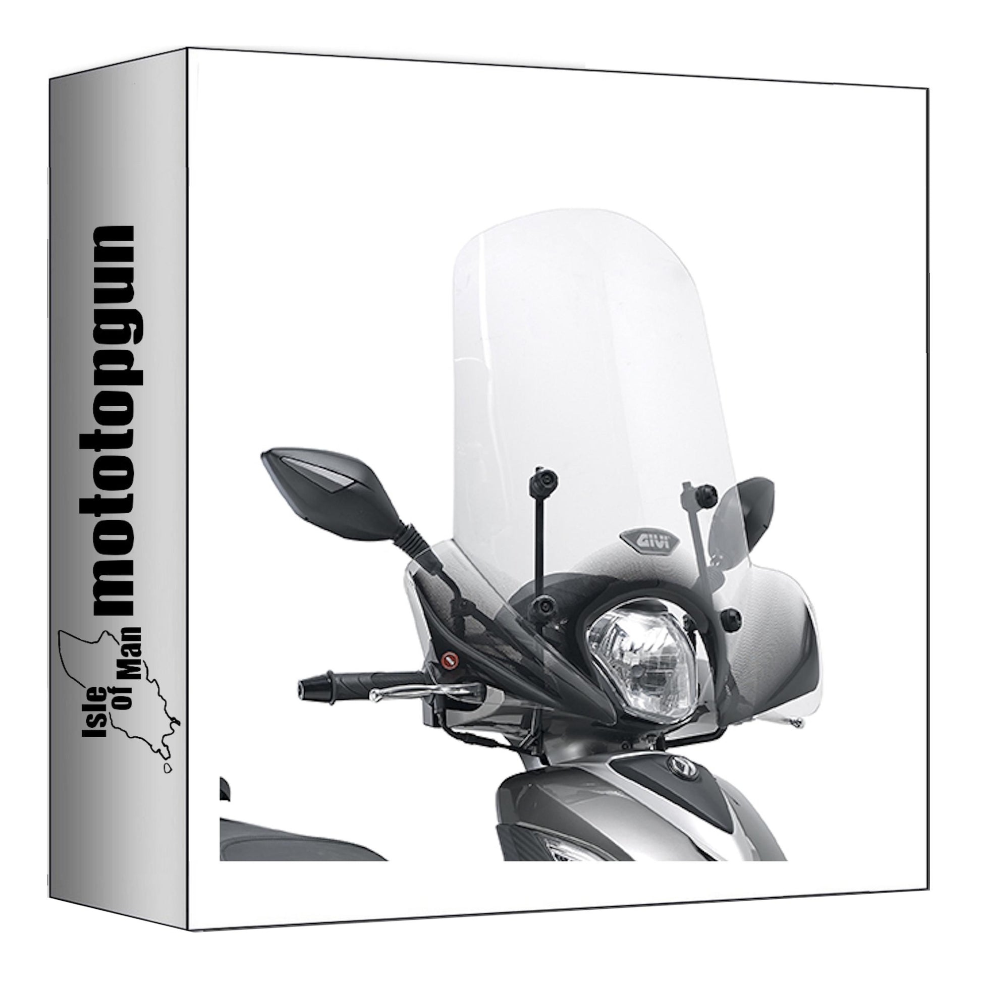 GIVI PARABREZZA TRASPARENTE 7054A + ATACCO COMPATIBILE CON SYM SYMPHONY ST 50-125-200 15/20