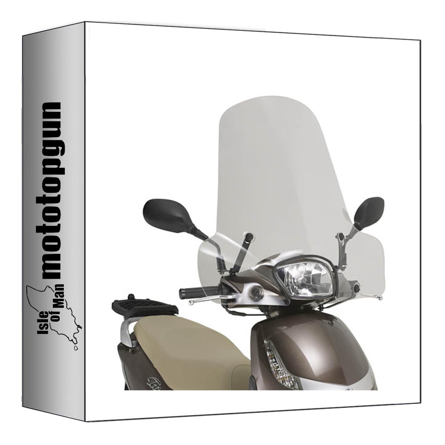 GIVI PARABREZZA TRASPARENTE 8100A + ATACCO COMPATIBILE CON KYMCO LIKE SPORT 125 22/24