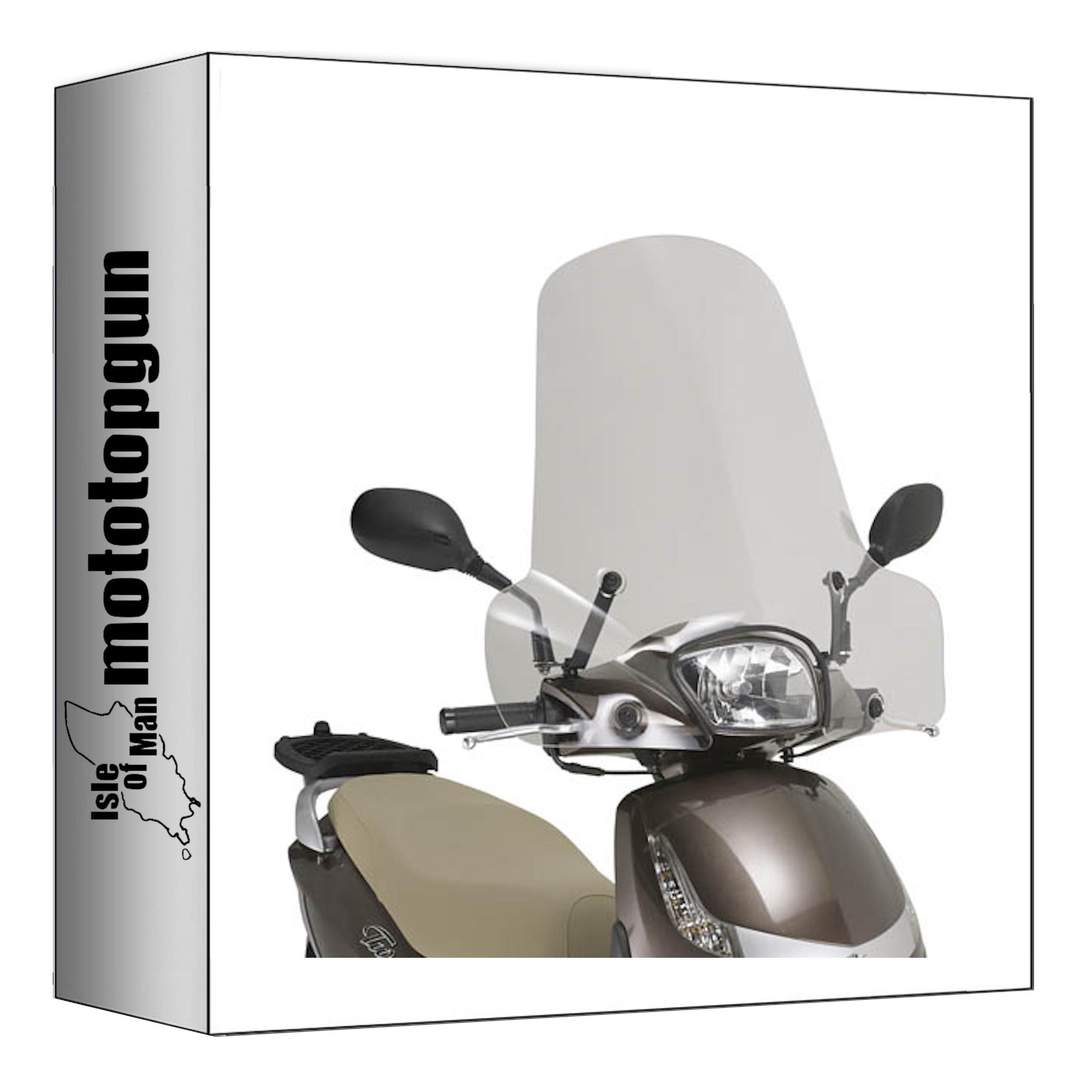 GIVI PARABREZZA TRASPARENTE 8100A + ATACCO COMPATIBILE CON KYMCO LIKE SPORT 125 22/24