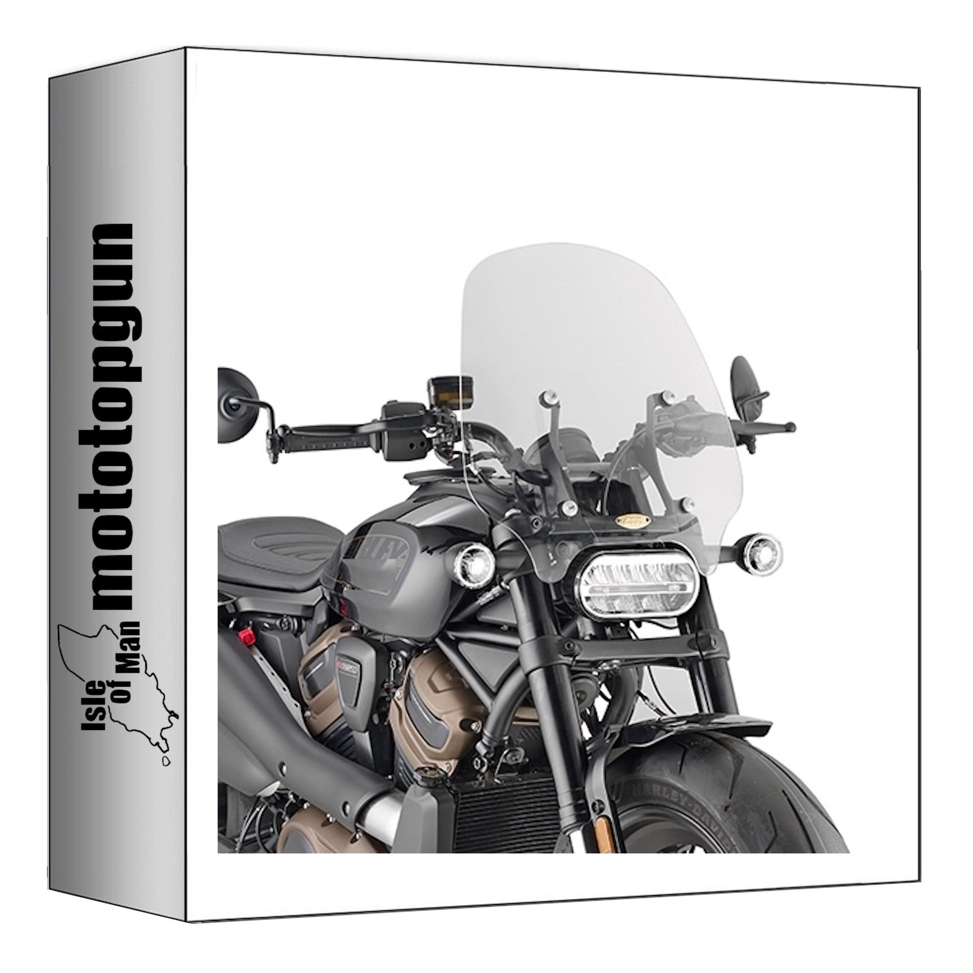 GIVI PARABREZZA TRASPARENTE 8401A + ATACCO COMPATIBILE CON HARLEY DAVIDSON SPORTSTER S 1250 21/24