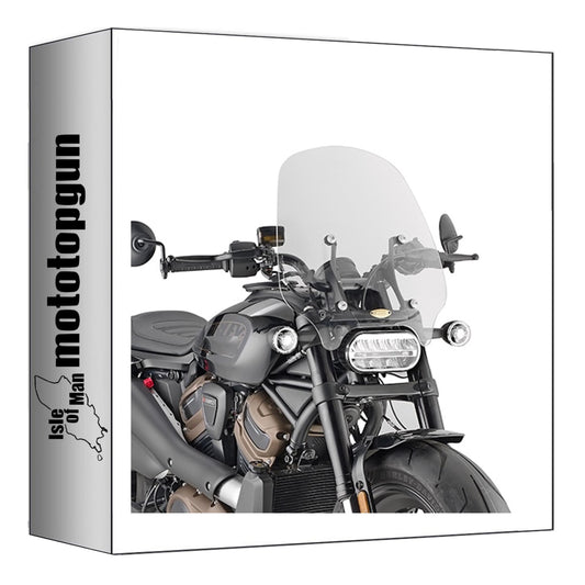 GIVI PARABREZZA TRASPARENTE 8401A + ATACCO COMPATIBILE CON HARLEY DAVIDSON SPORTSTER S 1250 21/24