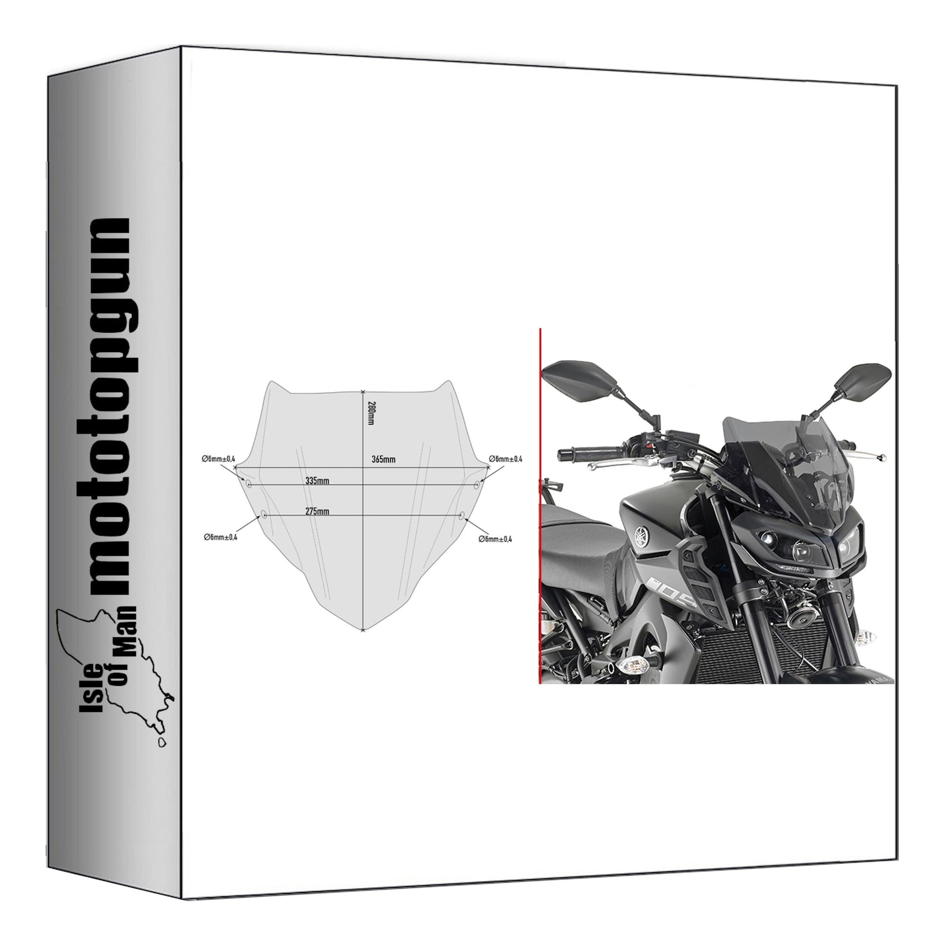 GIVI CUPOLINO FUMÉ A2132 COMPATIBILE CON YAMAHA MT-09 MT09 17/20