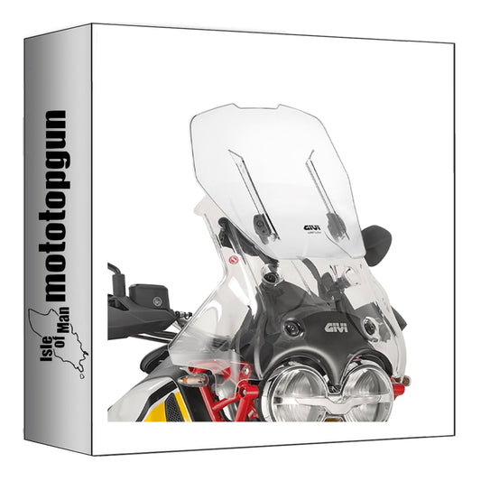GIVI CUPOLINO SCORREVOLE AIRFLOW TRASPARENTE AF8203B COMPATIBILE CON MOTO GUZZI V85 TT 19/23