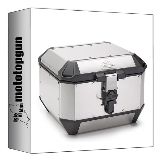 GIVI BAULETTO MONOKEY TREKKER ALASKA ALLUMINIO 44 LT 6KG + ATACCO COMPATIBILE CON KAWASAKI VERSYS 1000 12/14