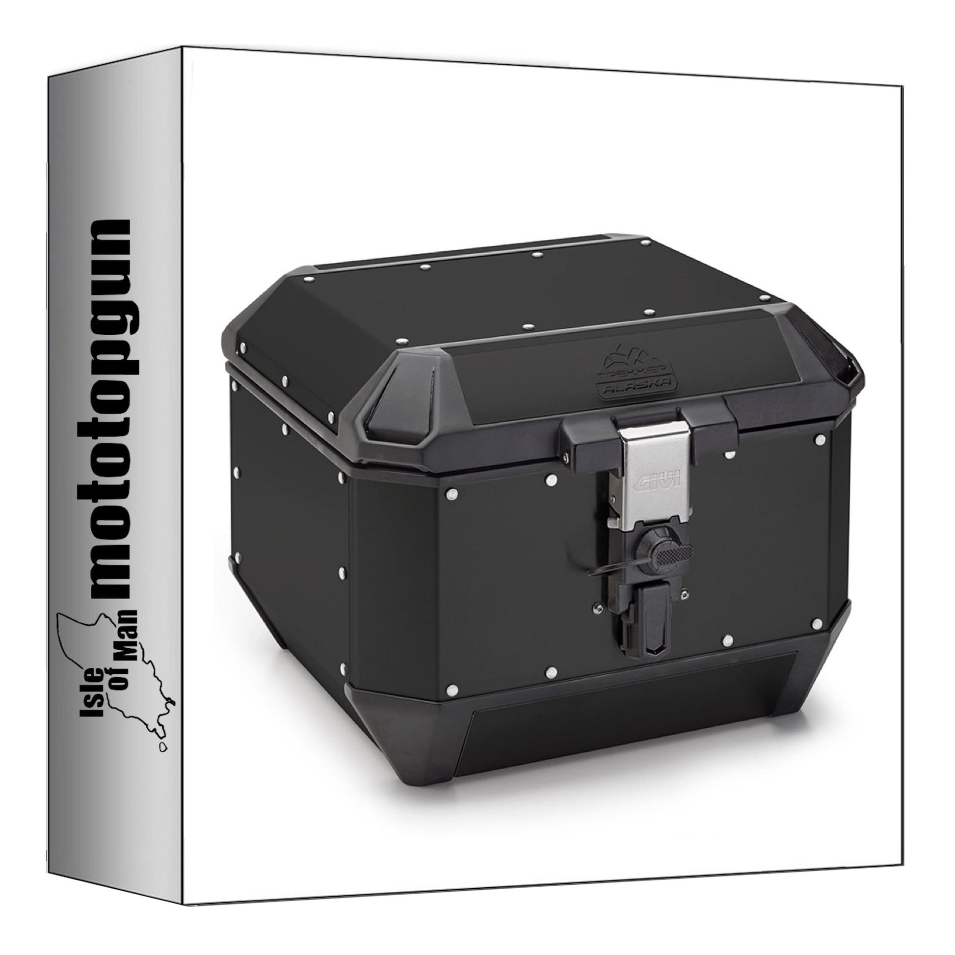 GIVI BAULETTO ALA44B MONOKEY TREKKER ALASKA ALLUMINIO NERO 44 LT + ATACCO COMPATIBILE CON BMW R 1200 GS 13/18
