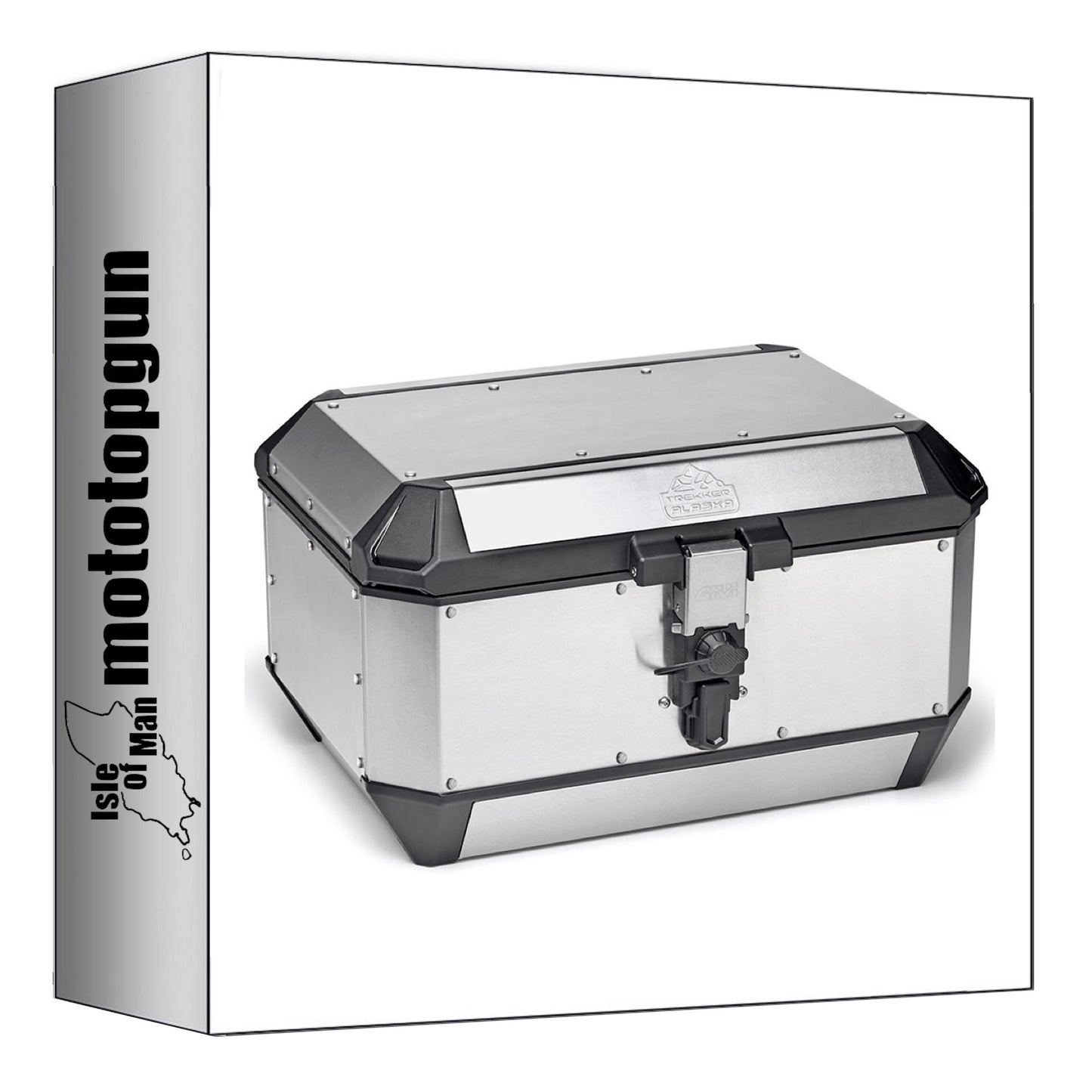 GIVI BAULETTO ALA56A MONOKEY TREKKER ALASKA ALLUMINIO 56 LT + ATACCO COMPATIBILE CON BMW R 1100 GS 94/99