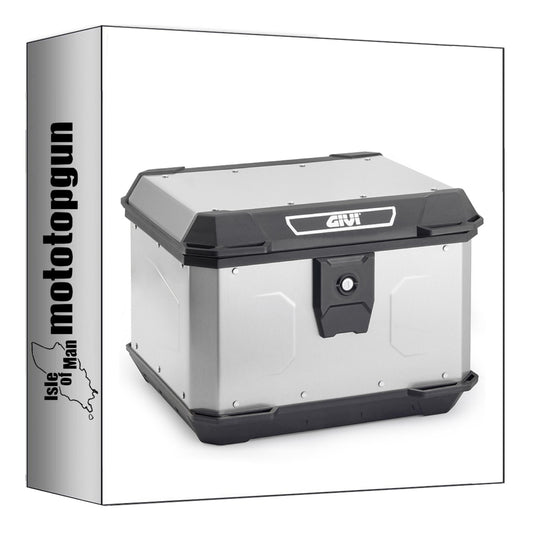 GIVI BAULETTO ALP44A MONOLOCK ALPINA ALLUMINIO 44 LT + ATACCO COMPATIBILE CON HONDA X-ADV 750 17/20