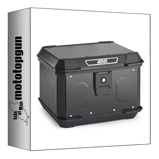 GIVI BAULETTO ALP44B MONOLOCK ALPINA ALLUMINIO NERO 44 LT + ATACCO COMPATIBILE CON HONDA FORZA 125 23/24