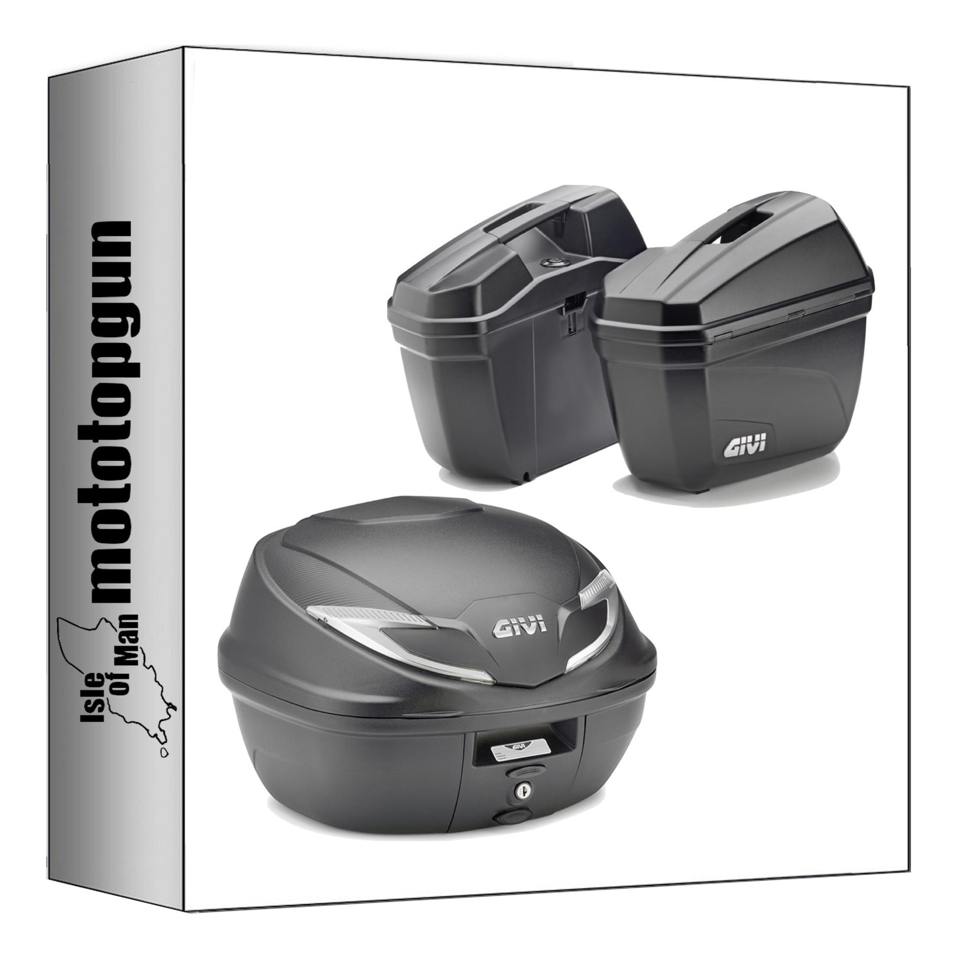 GIVI BAULETTO B360NT2 + VALIGIE LATERALI E22N NERO TECH 80 LT + ATACCO COMPATIBILE CON HONDA NC 700 X 12/13