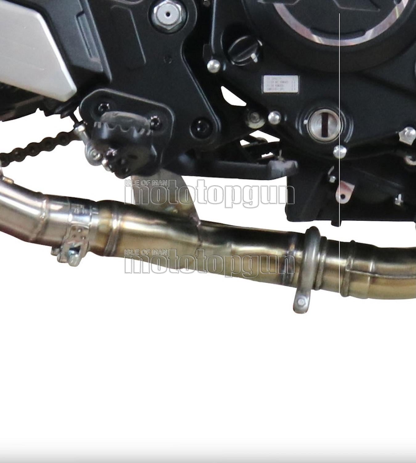 COLLETTORE GPR OPEN ACCIAIO , CF.12.RACE.DEC COMPATIBILE CON CF MOTO 700 CL-X HERITAGE 22/24