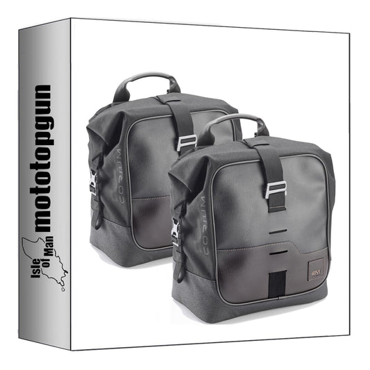 GIVI BORSE LATERALI CRM102 CORIUM NERO 32 LT + ATACCO COMPATIBILE CON HONDA CBF 600 S / N 04/12