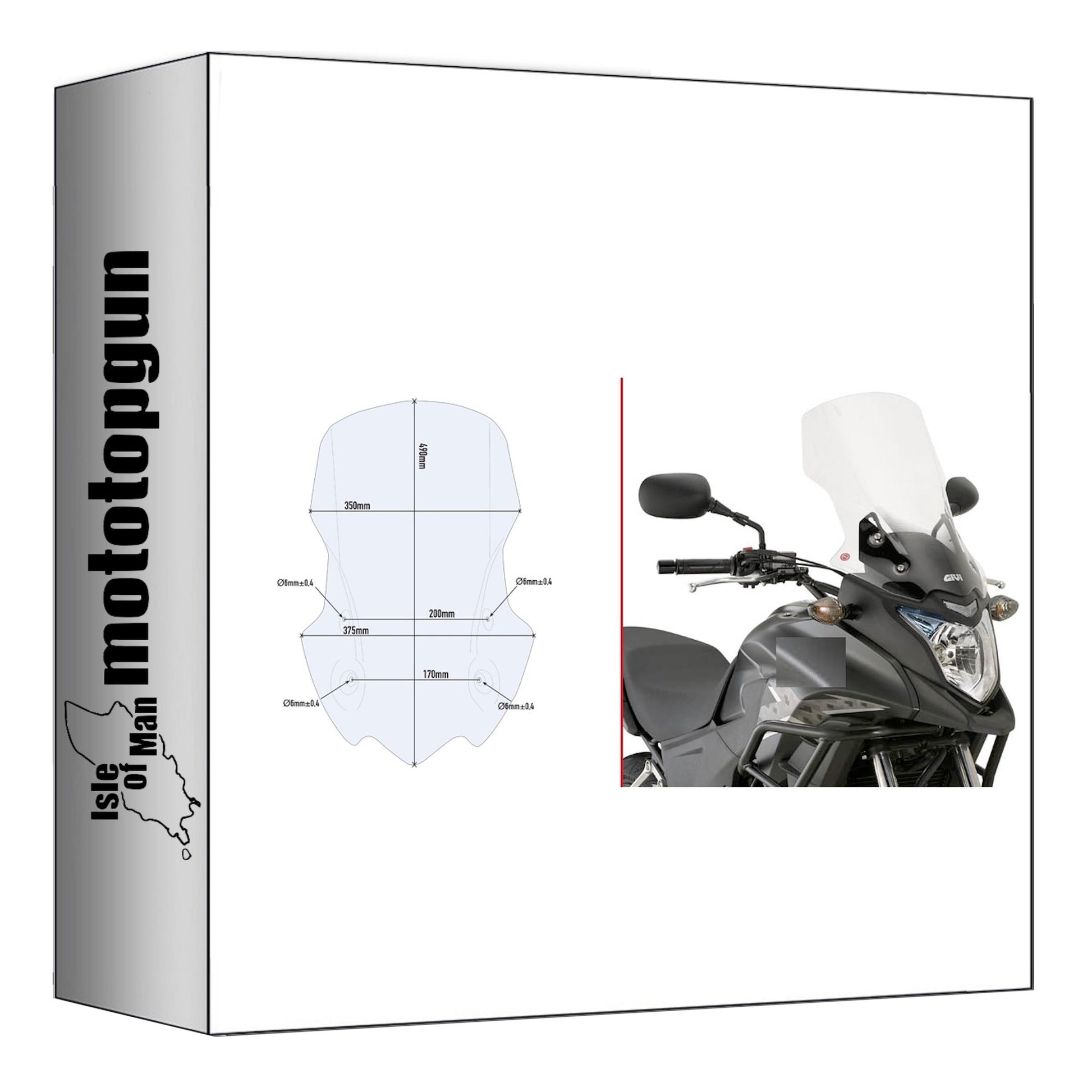 GIVI CUPOLINO TRASPARENTE D1121ST COMPATIBILE CON HONDA CB 500 X 13/18