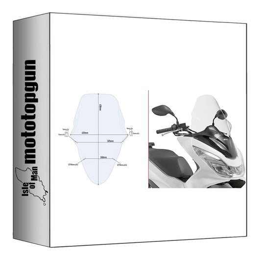 GIVI CUPOLINO TRASPARENTE D1136ST COMPATIBILE CON HONDA PCX 125-150 14/17