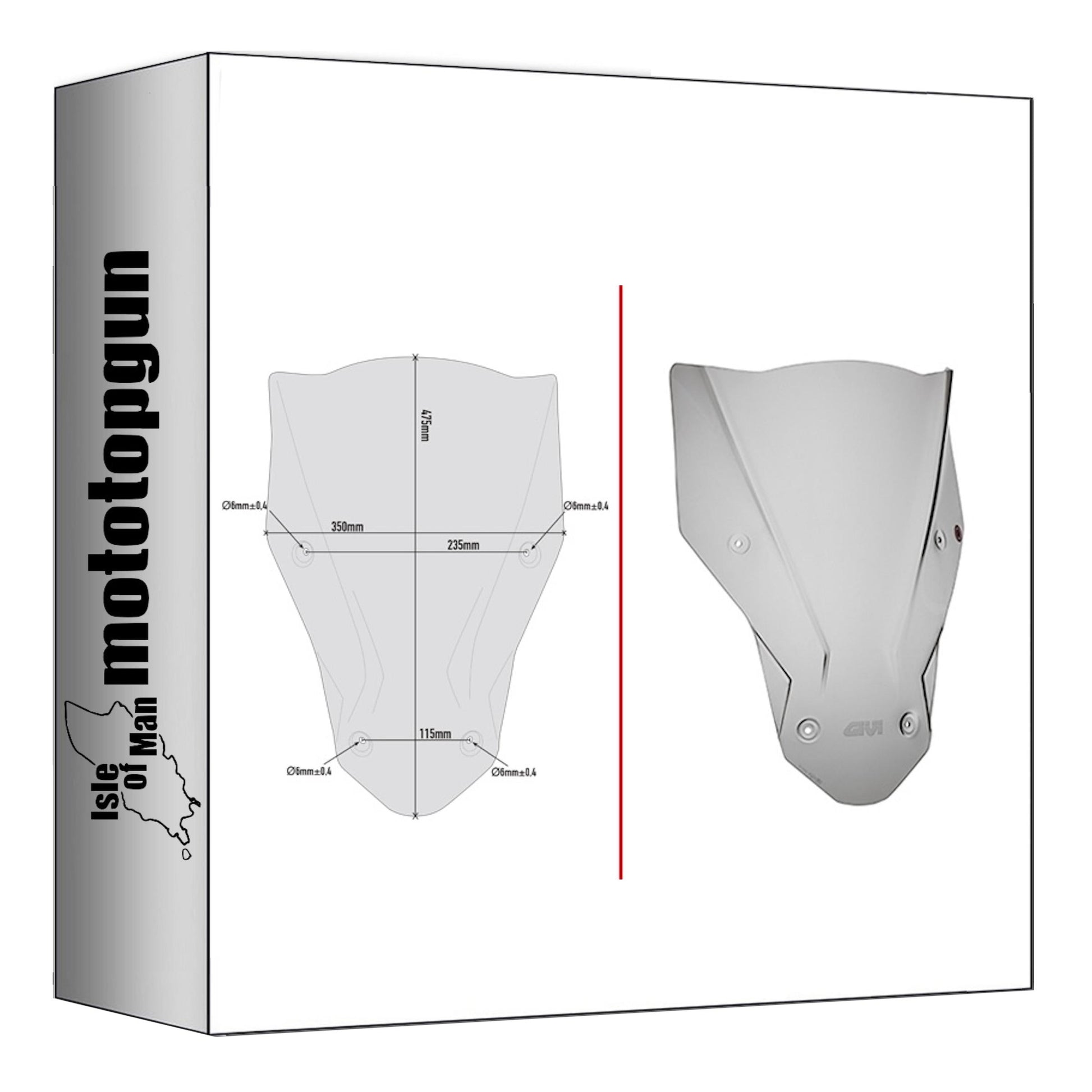 GIVI CUPOLINO FUMÉ D1144S COMPATIBILE CON HONDA CRF 1000 L AFRICA TWIN ADVENTURE SPORTS 18/19