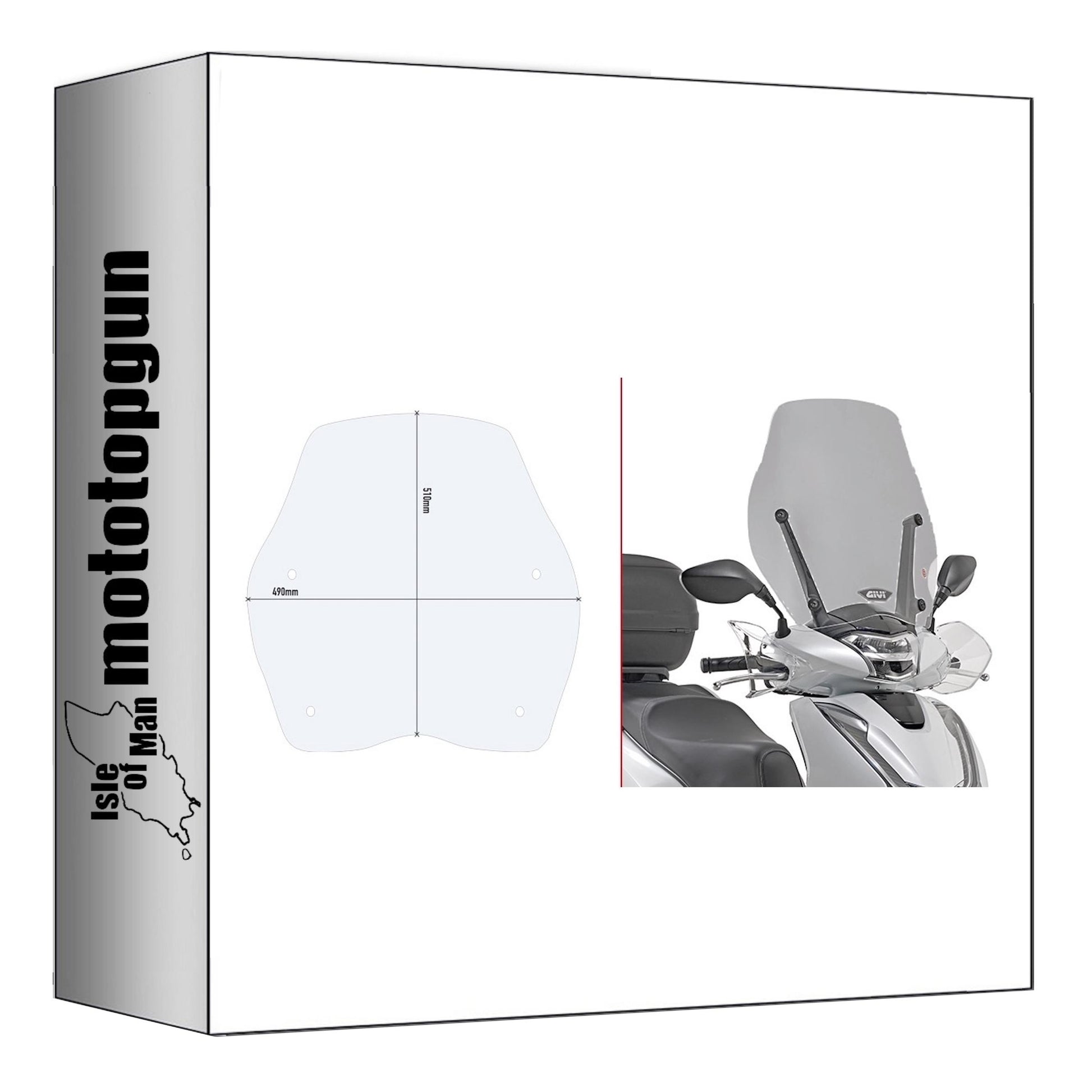 GIVI CUPOLINO FUMÉ D1155S COMPATIBILE CON HONDA SH 125-150 I 17/19