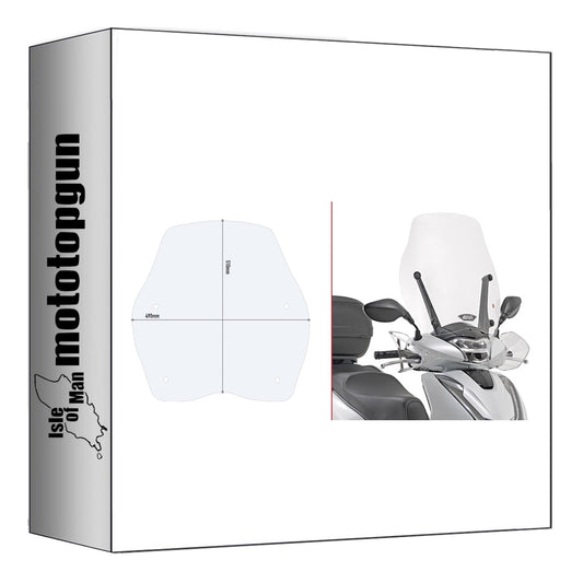 GIVI PARABREZZA TRASPARENTE D1155ST COMPATIBILE CON HONDA SH 125-150 I 17/19