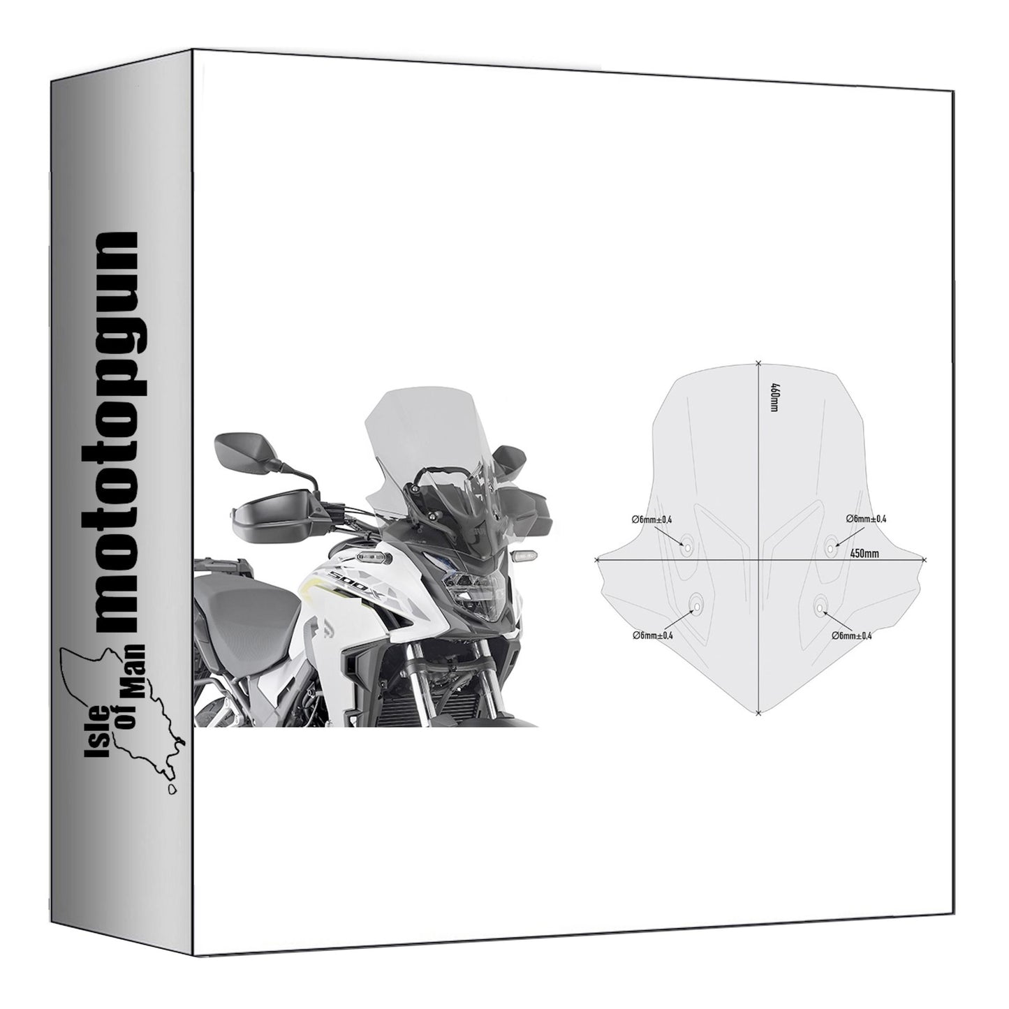 GIVI CUPOLINO FUMÉ D1171S COMPATIBILE CON HONDA CB 500 X 19/23